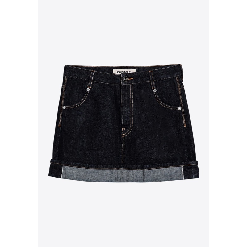 Floriane Mini Denim Skirt