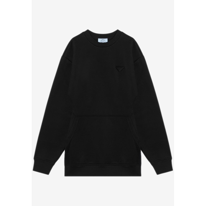 Logo Triangle Plush Mini Dress