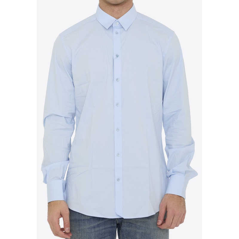 Long-Sleeved Slim Shirt