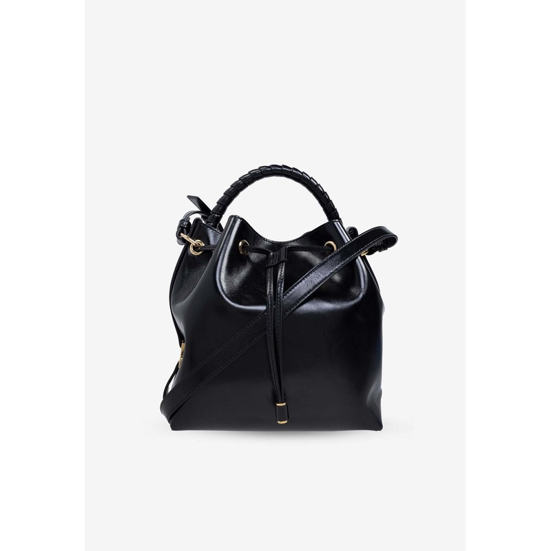 Marcie Calf Leather Bucket Bag