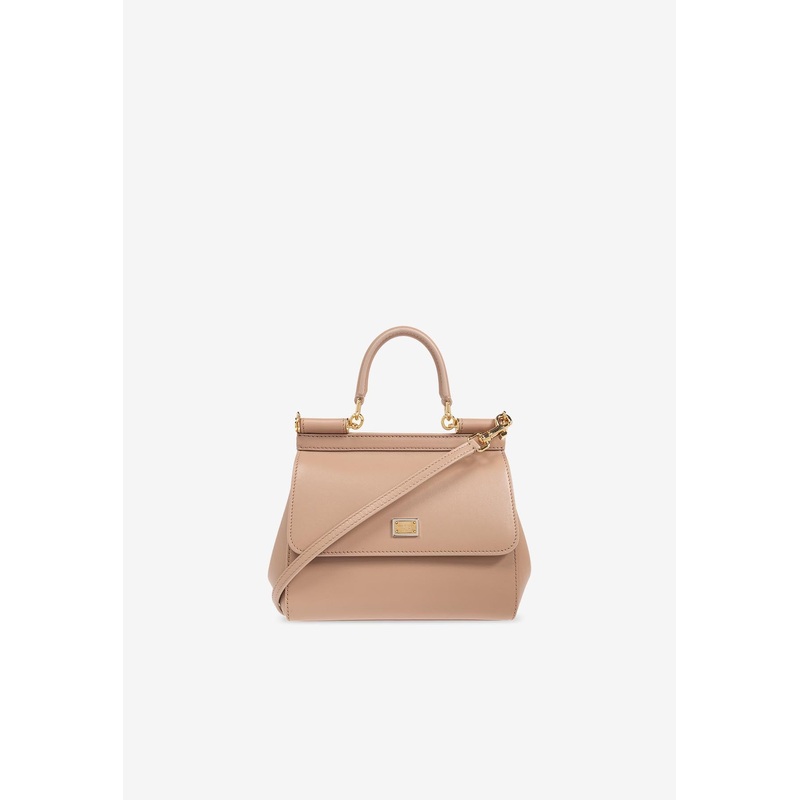 Medium Sicily Leather Shoulder Bag