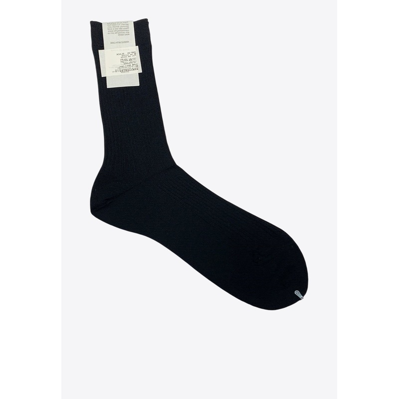 Ribbed Crew Socks