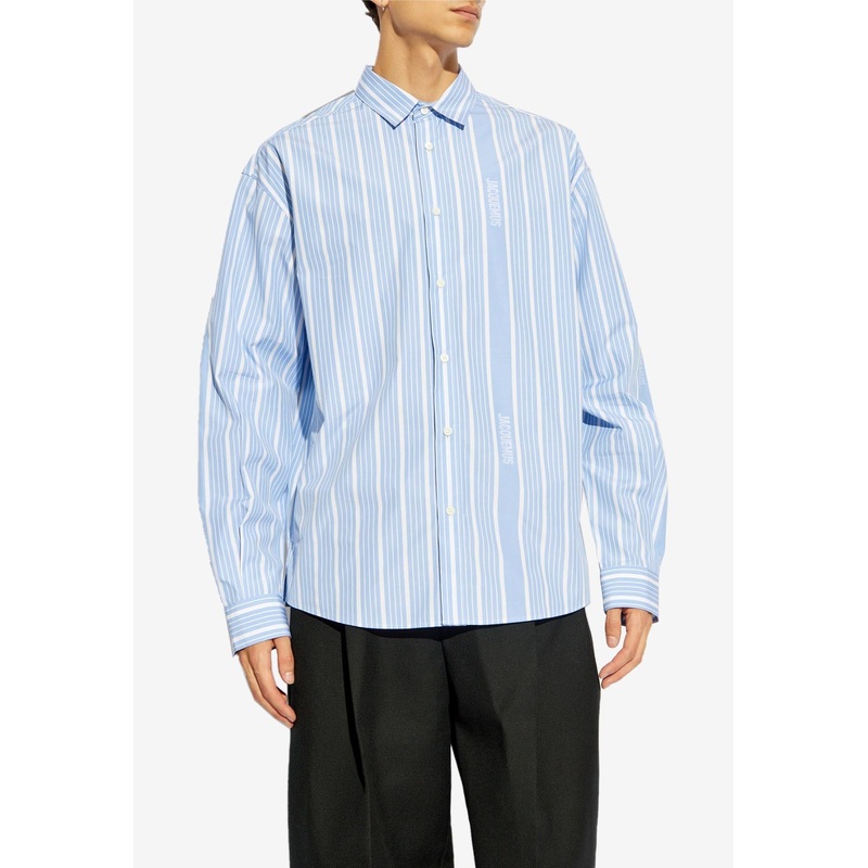 The Simon Striped Button-Up Shirt