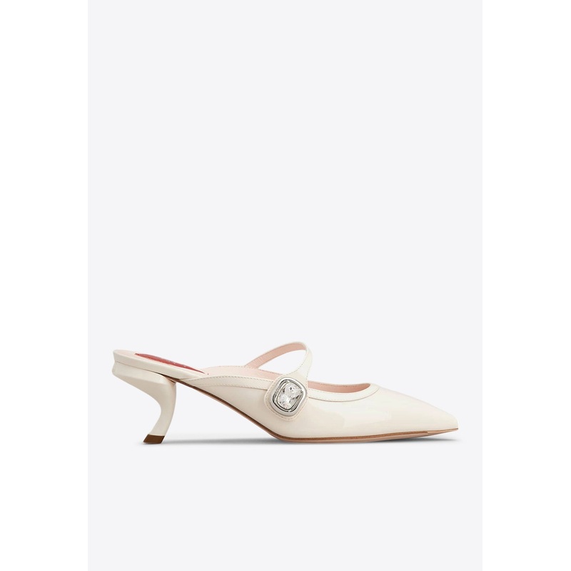 Virgule 55 Mary Jane Leather Mules