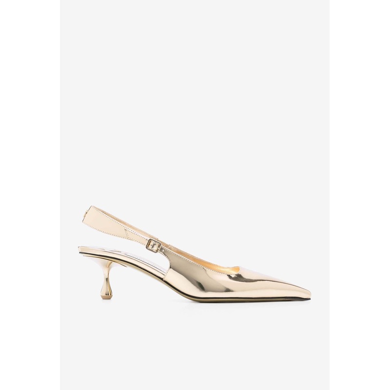 Amel 50 Pointed Metallic Pumps