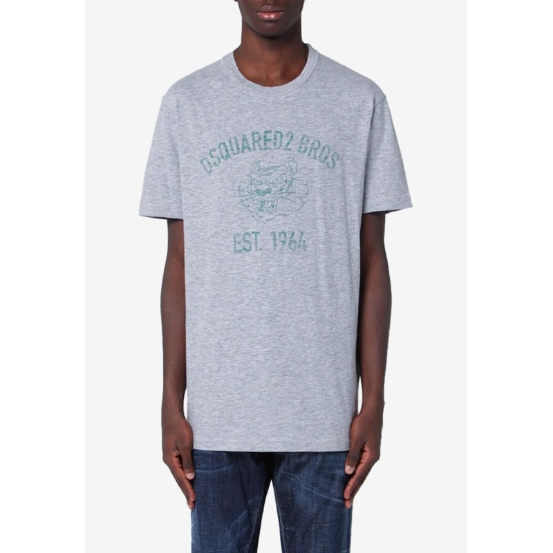 Bros Logo Print Crewneck T-shirt