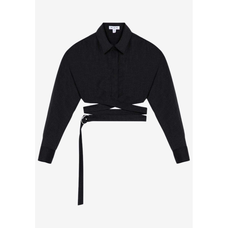 Crossover Long-Sleeved Shirt