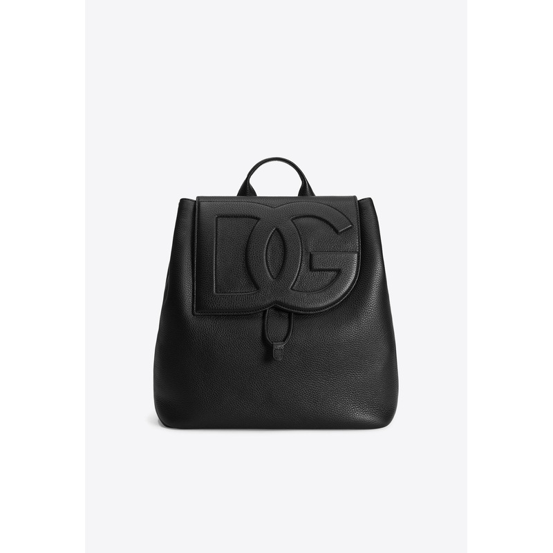 DG Logo Leather Backpack