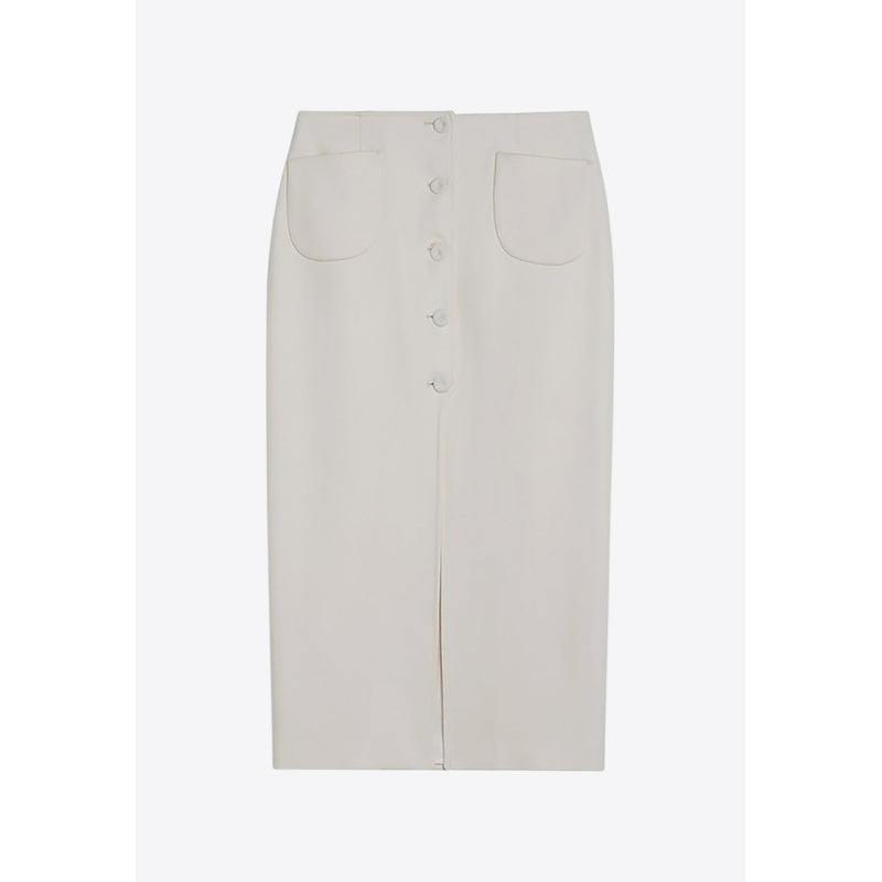 Jagger Wool-Blend Midi Skirt