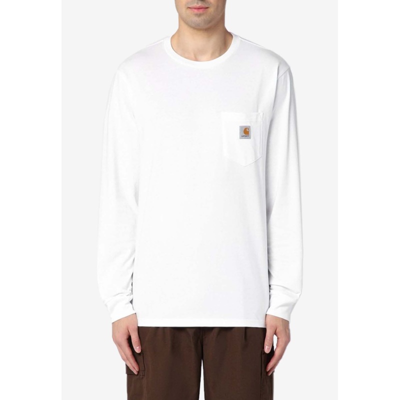 Logo Patch Pocket Long-Sleeved T-shirt