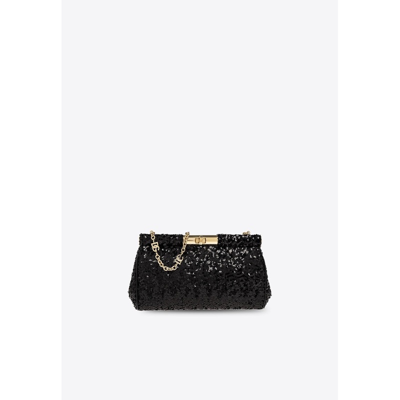 Medium Marlene Sequined Shoulder Bag