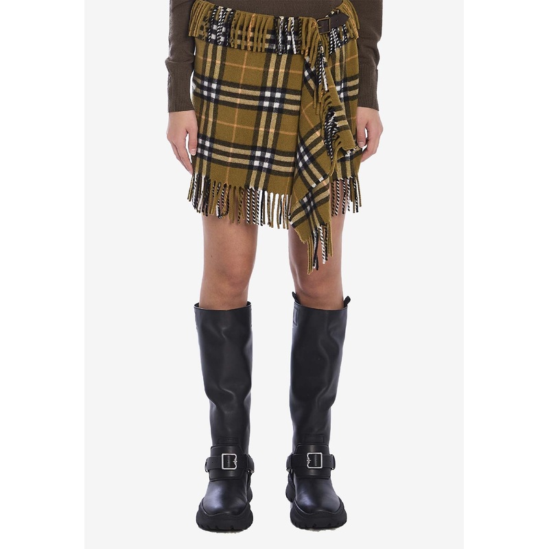 Signature Check Mini Scarf Skirt