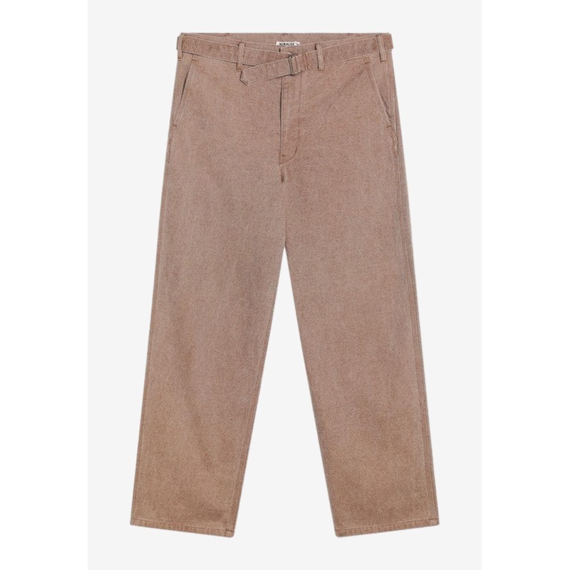 Washed Canvas Belted Pants