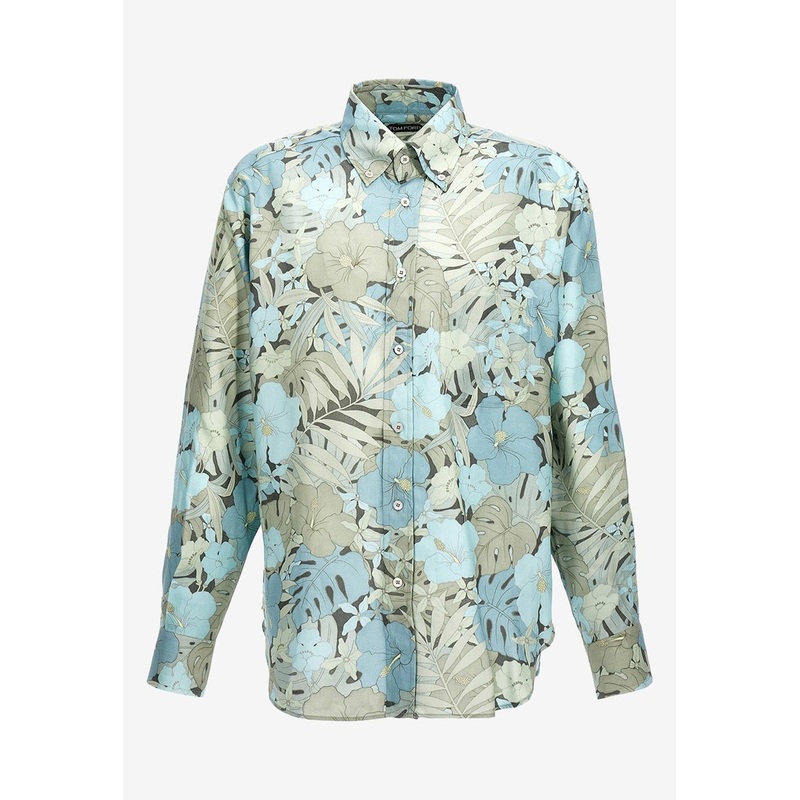 Floral Print Satin Shirt