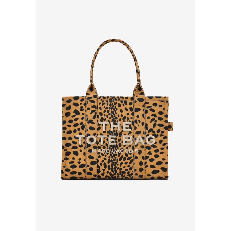 Large Cheetah Canvas Tote Bag