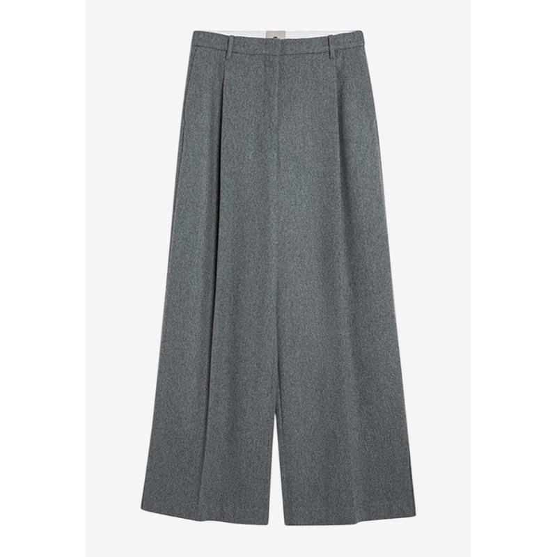 Mille Wool-Blend Wide-Leg Pants