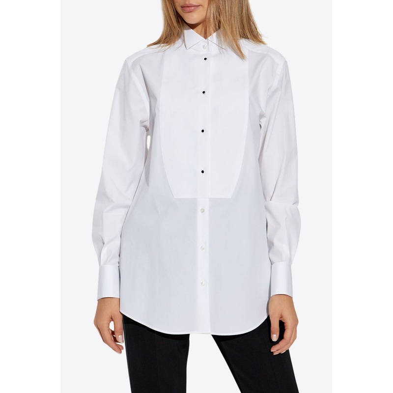 Piqu-Front Poplin Shirt