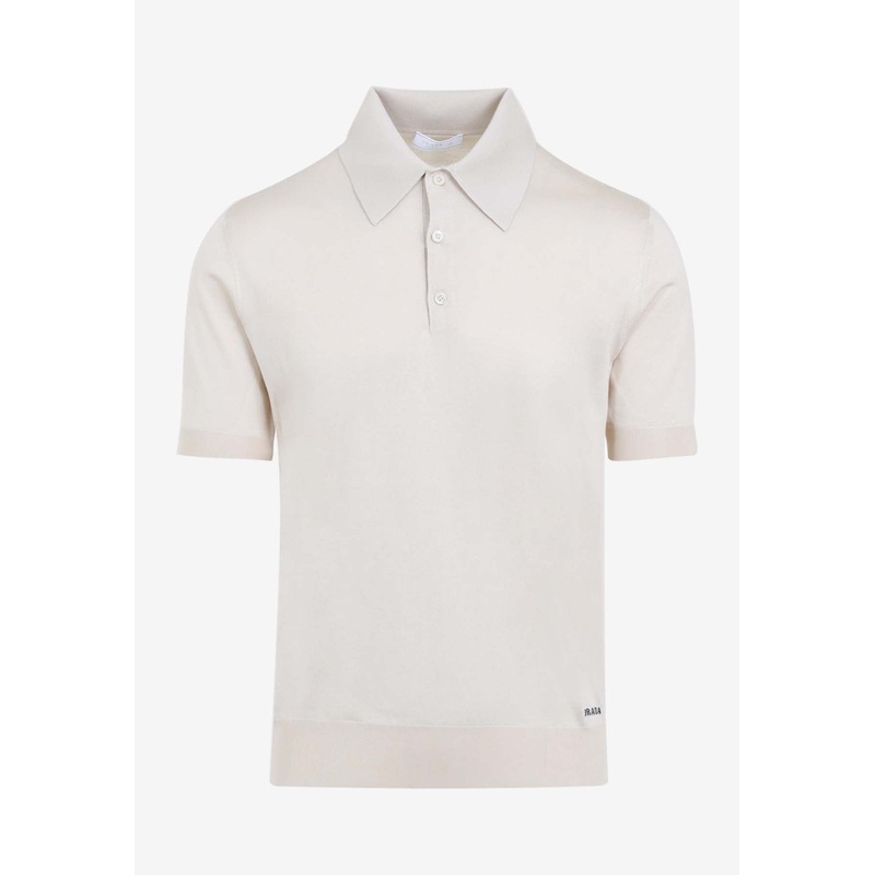 Short-Sleeved Silk Polo T-shirt