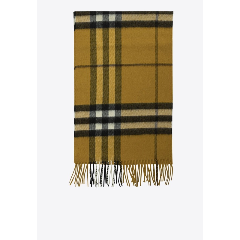 Checked Cashmere Scarf