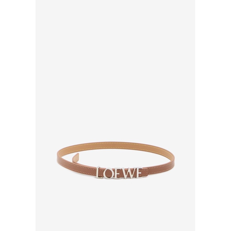 Logo Lettering Leather Belt