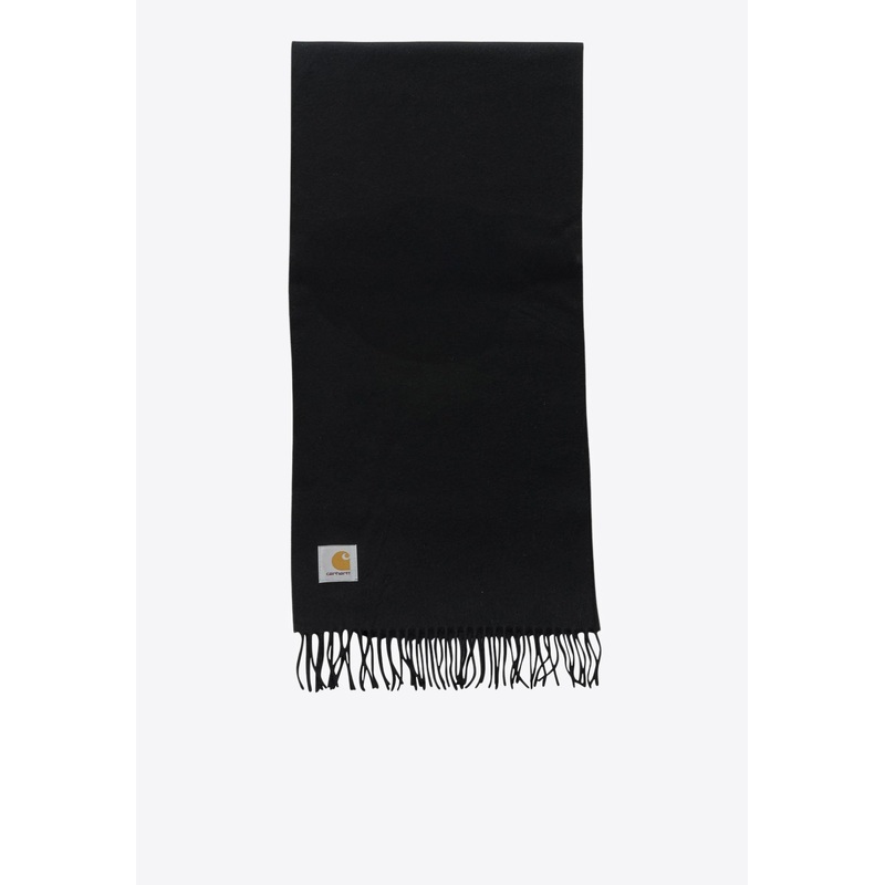 Logo Patch Wool Scarf