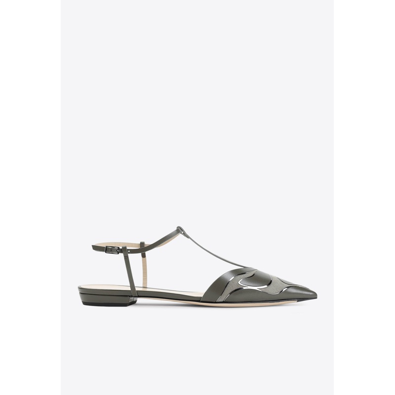 Pointed Leather Ballet Flats