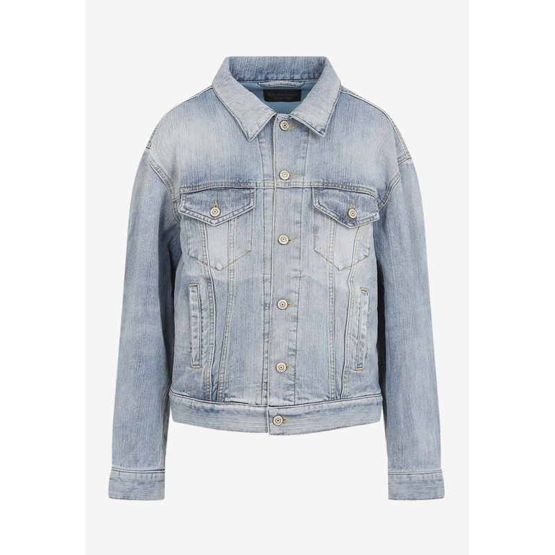 Standing Collar Denim Jacket