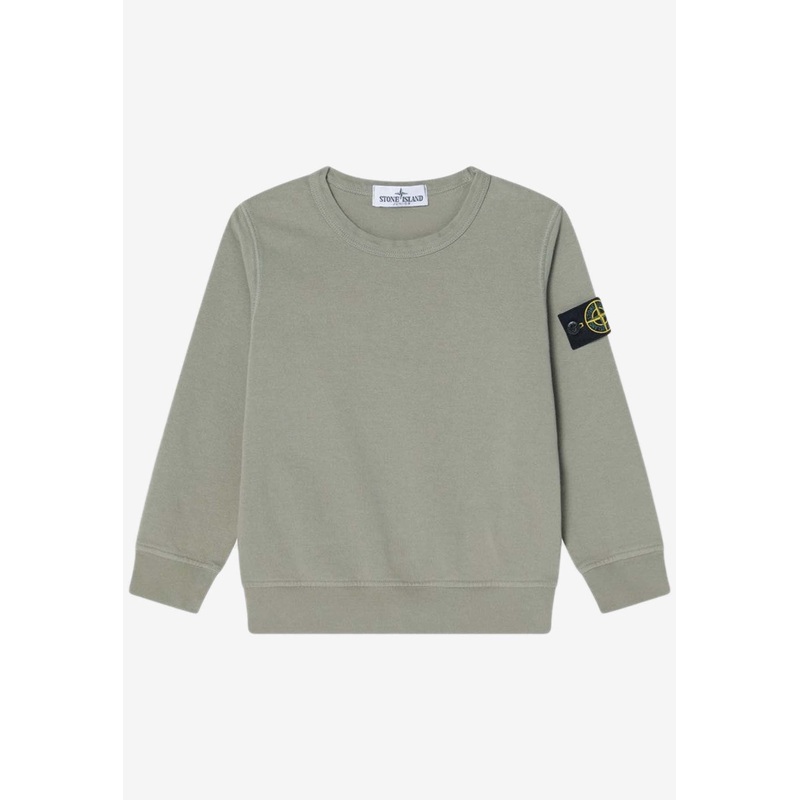 Boys Logo-Patched Crewneck Sweatshirt