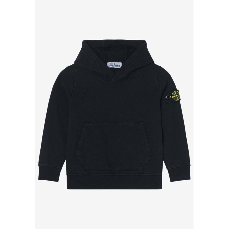 Boys Logo-Patched Hooded Sweatshirt