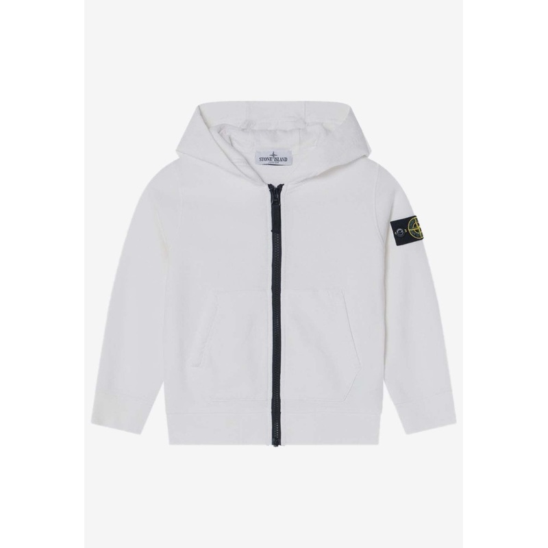 Boys Logo-Patched Zip-Up Sweatshirt