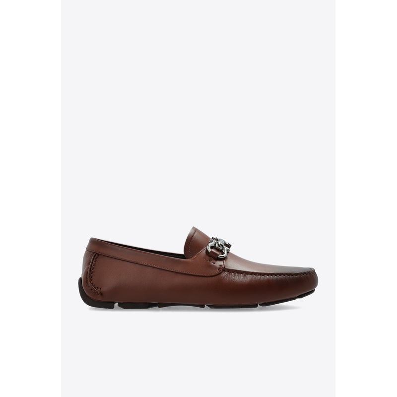 Driver Gancini-Buckle Loafers