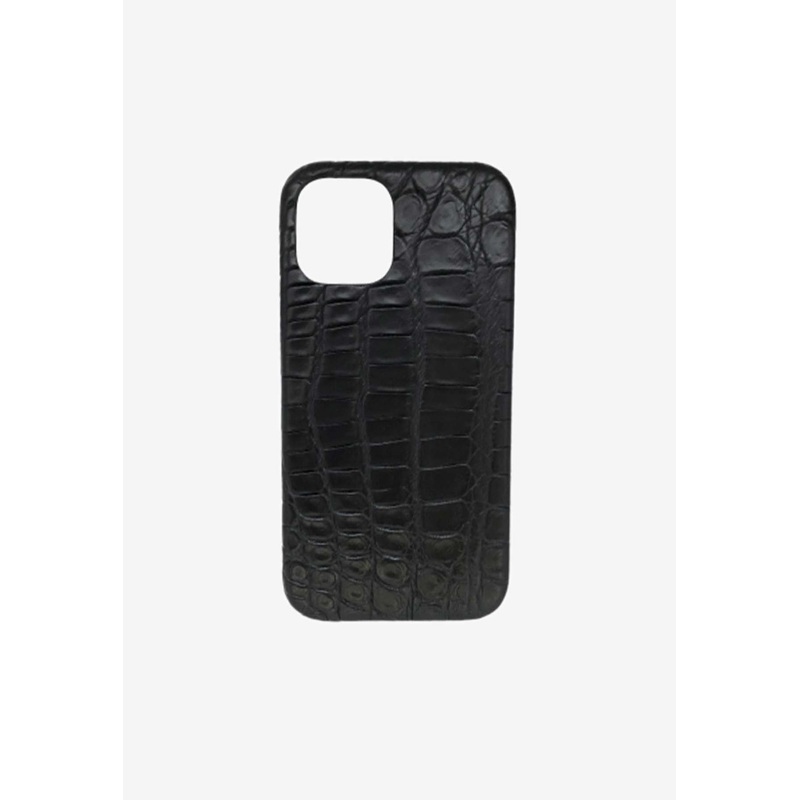 iPhone 12 Pro Croc-Embossed Leather Cover