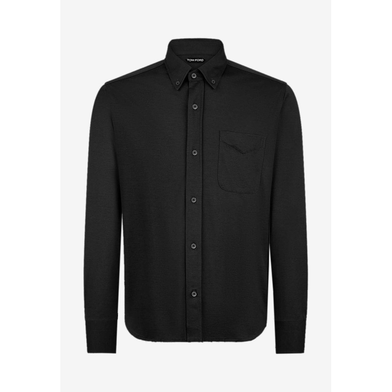 Long-Sleeved Button-Down Shirt