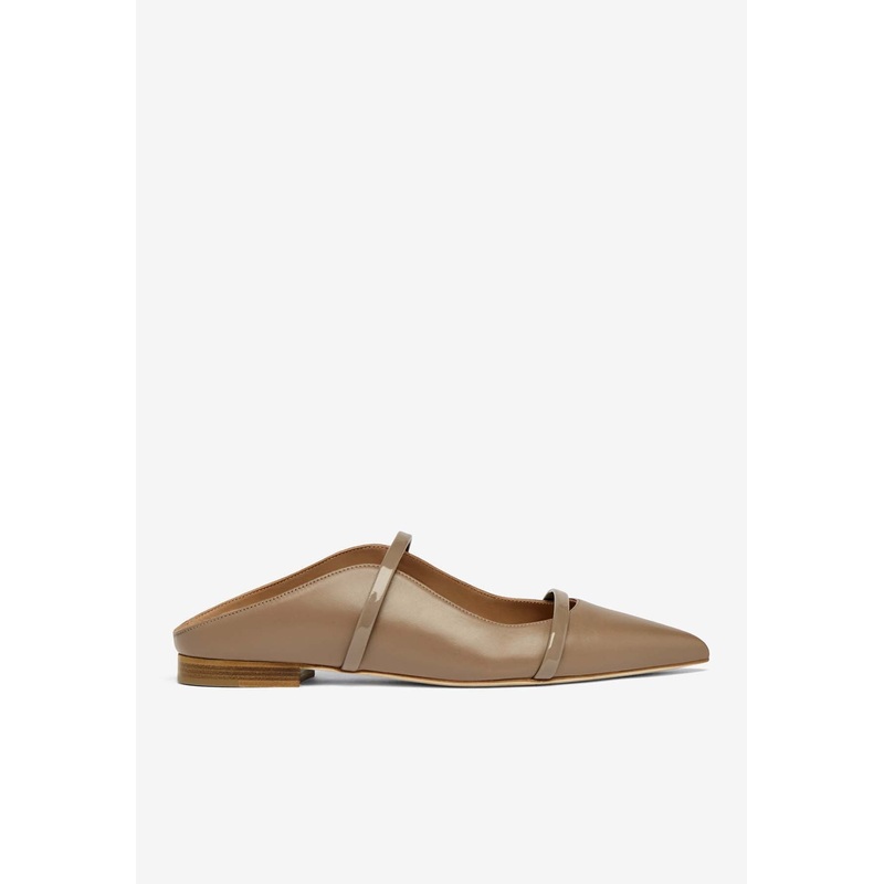 Maureen Leather Pointed Flat Mules
