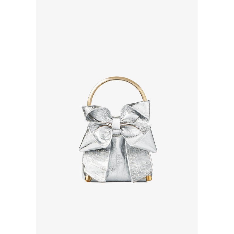 Micro Bon Bon Metallic Top Handle Bag