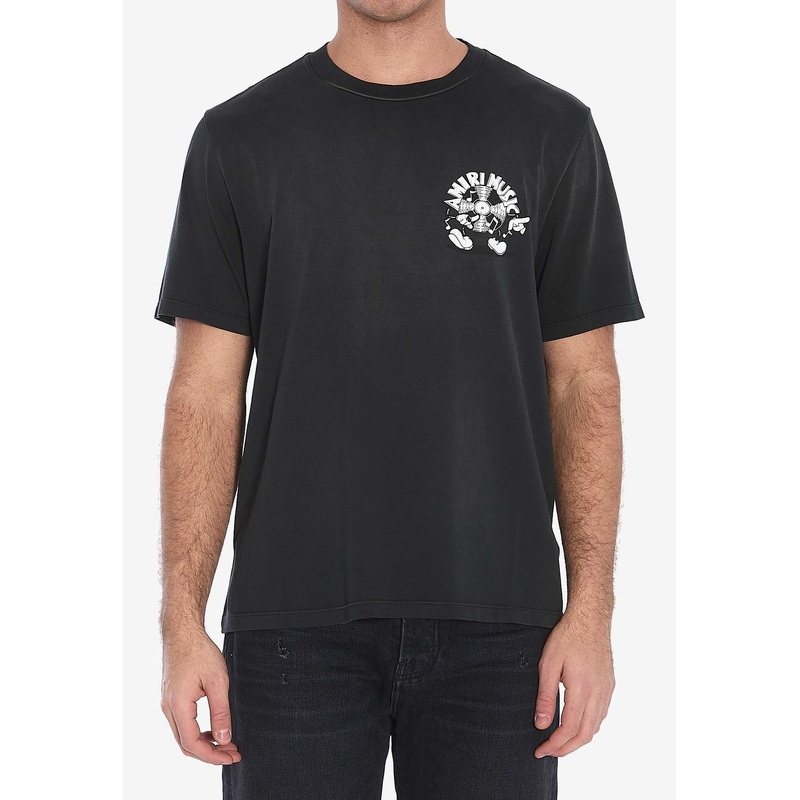 Music Record Crewneck T-shirt