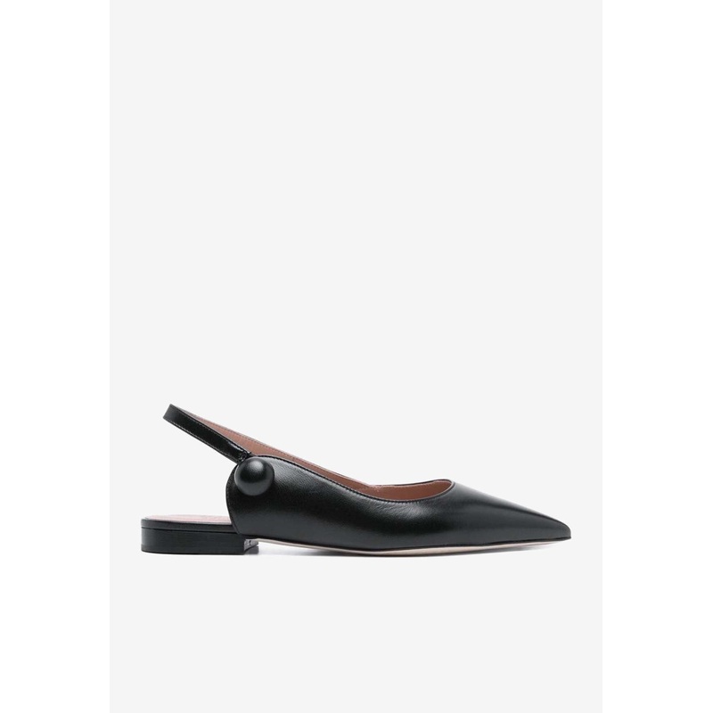 Palmer Pointed Leather Ballet Flats