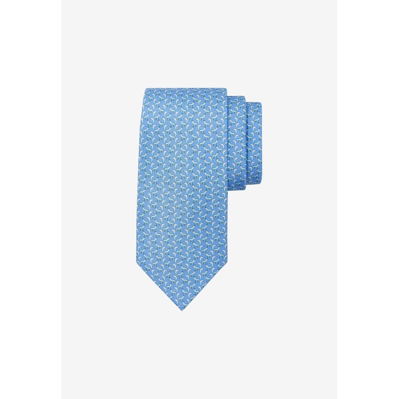 All-Over Paw Print Silk Tie