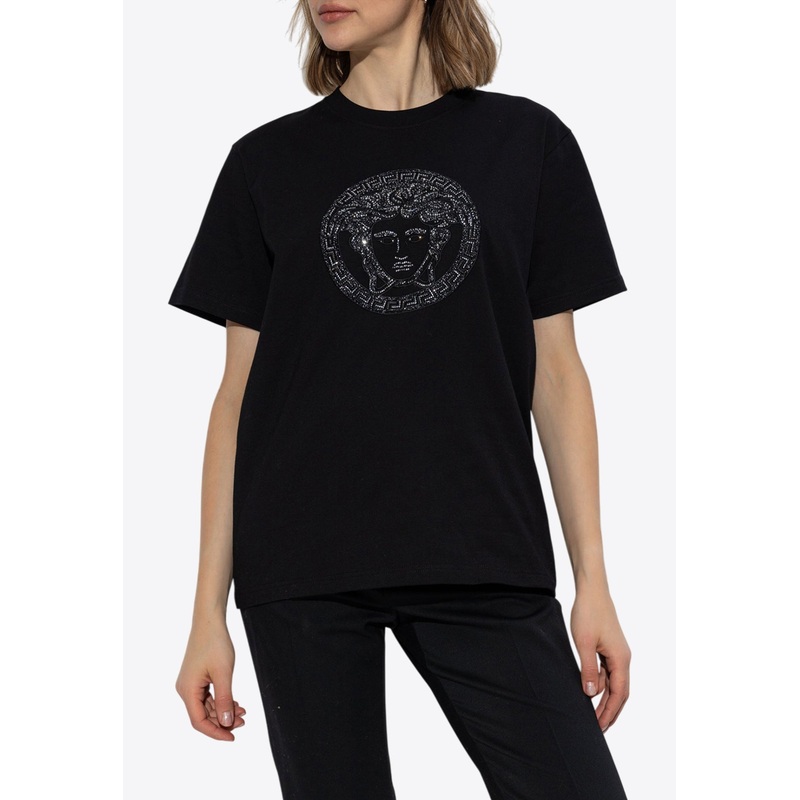 Embellished Medusa Crewneck T-Shirt