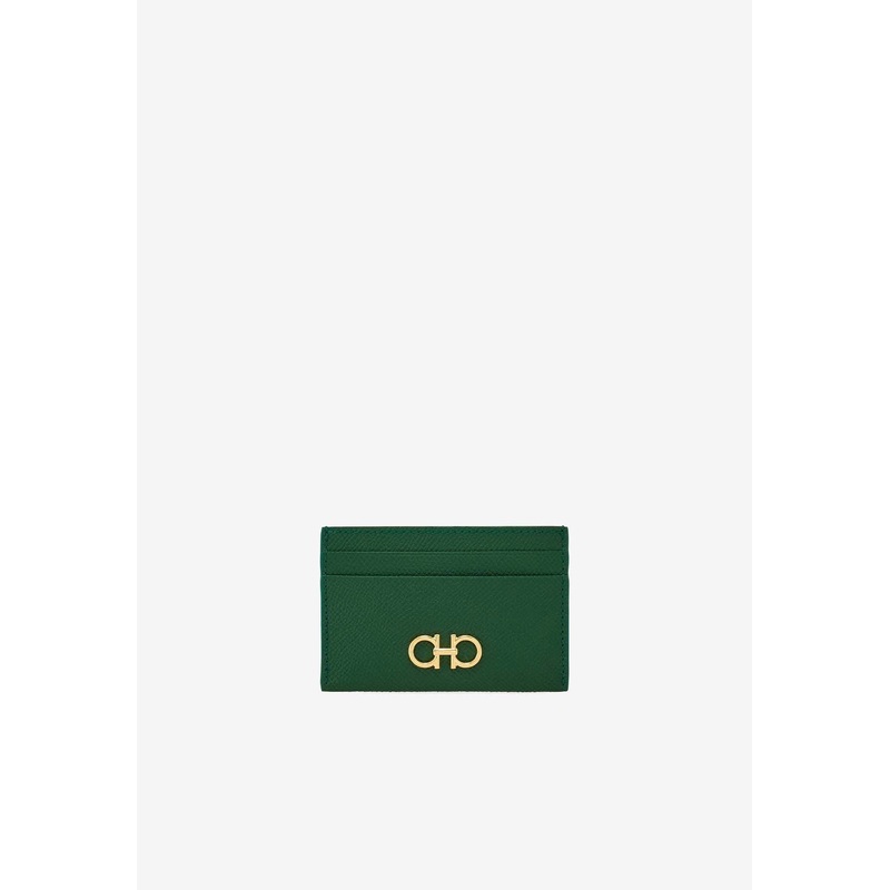 Gancini Leather Cardholder