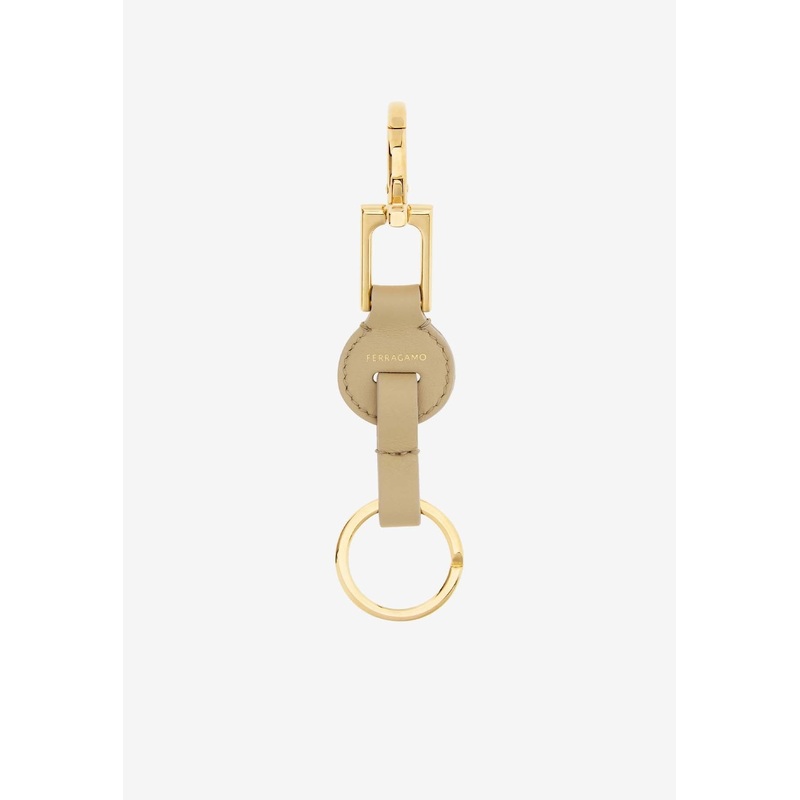 Gancini Leather Key Holder