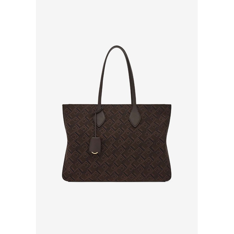 Large Star Logo Monogram Tote Bag
