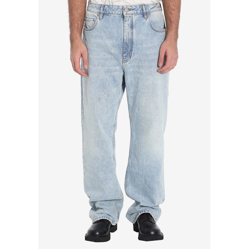 Logo Patch Baggy Jeans