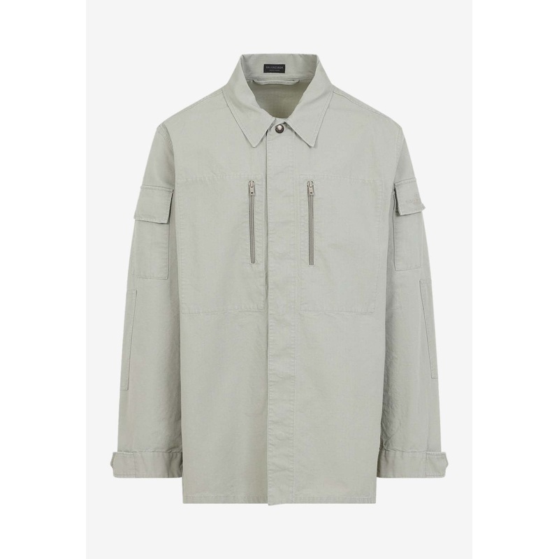 Long-Sleeved Military Shirt