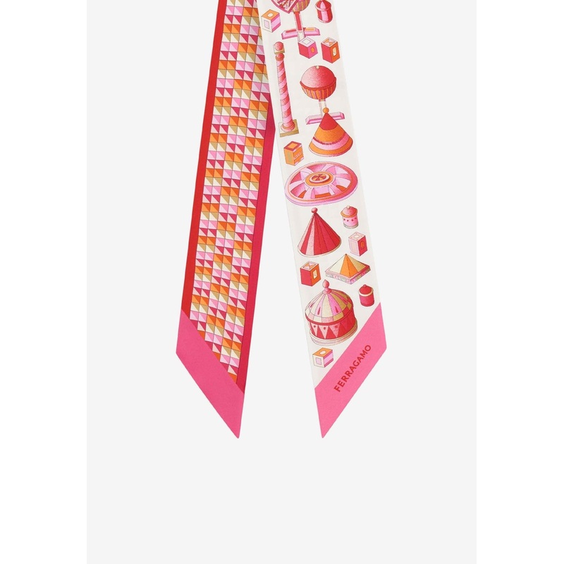 Nadir Print Silk Bandeau