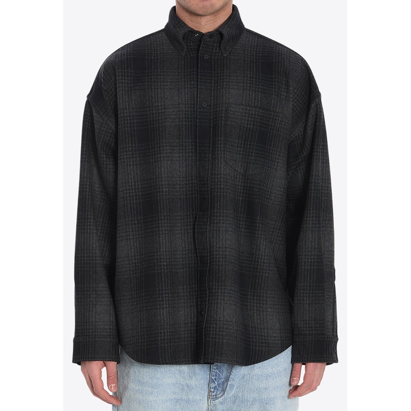 Plaid Check Oversized Shirt