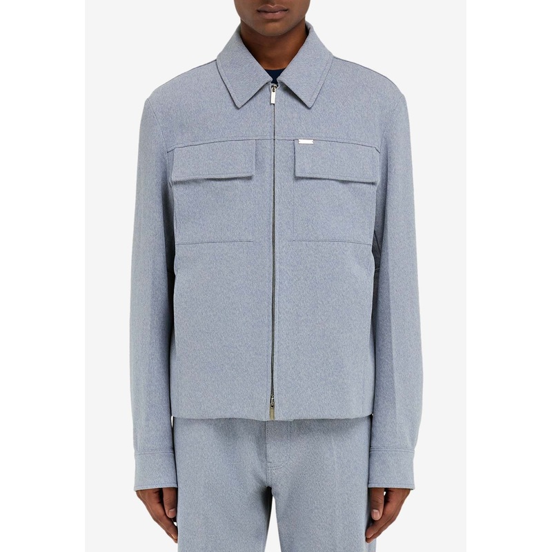 Zip-Up Blouson Jacket