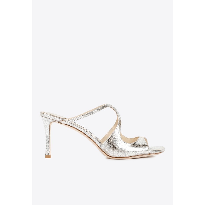 Anise 75 Metallic Leather Mules