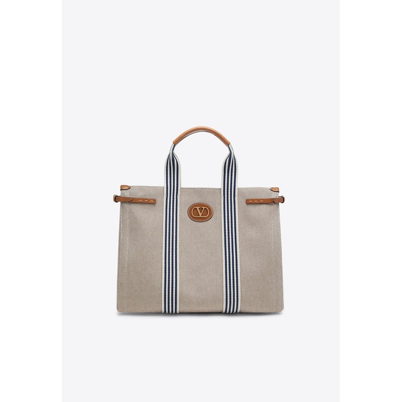Antibes VLogo Canvas Tote Bag