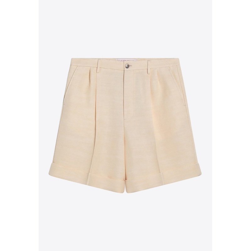 Bermuda Shorts with Turn-Ups